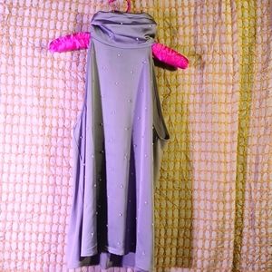 Ann Taylor silky, silvery, sleeveless top.